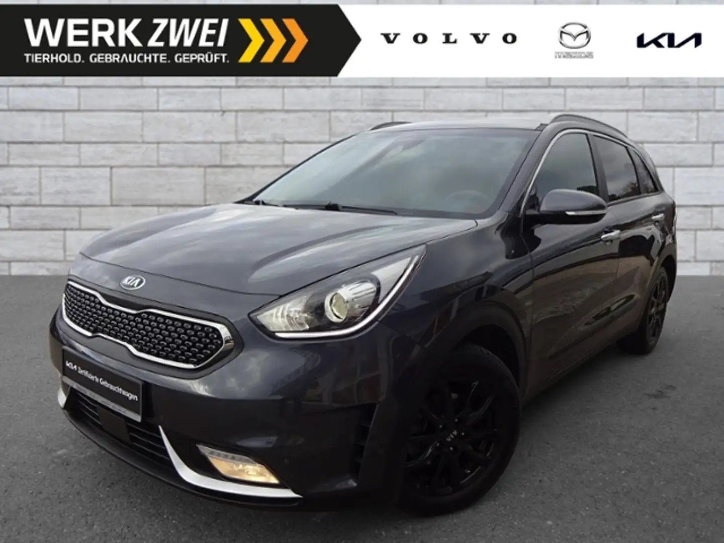 Kia Niro 1,6 HEV Spirit AT Leder ACC Navi el. Memory Šedá - 1