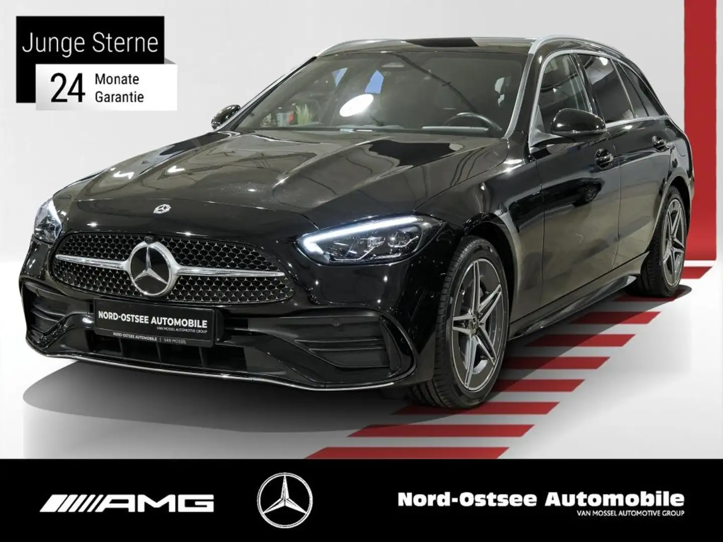 Mercedes-Benz C 300 e T AMG  AHK PARKPAKET DAB LED 9G NAVI SHZ Noir - 1