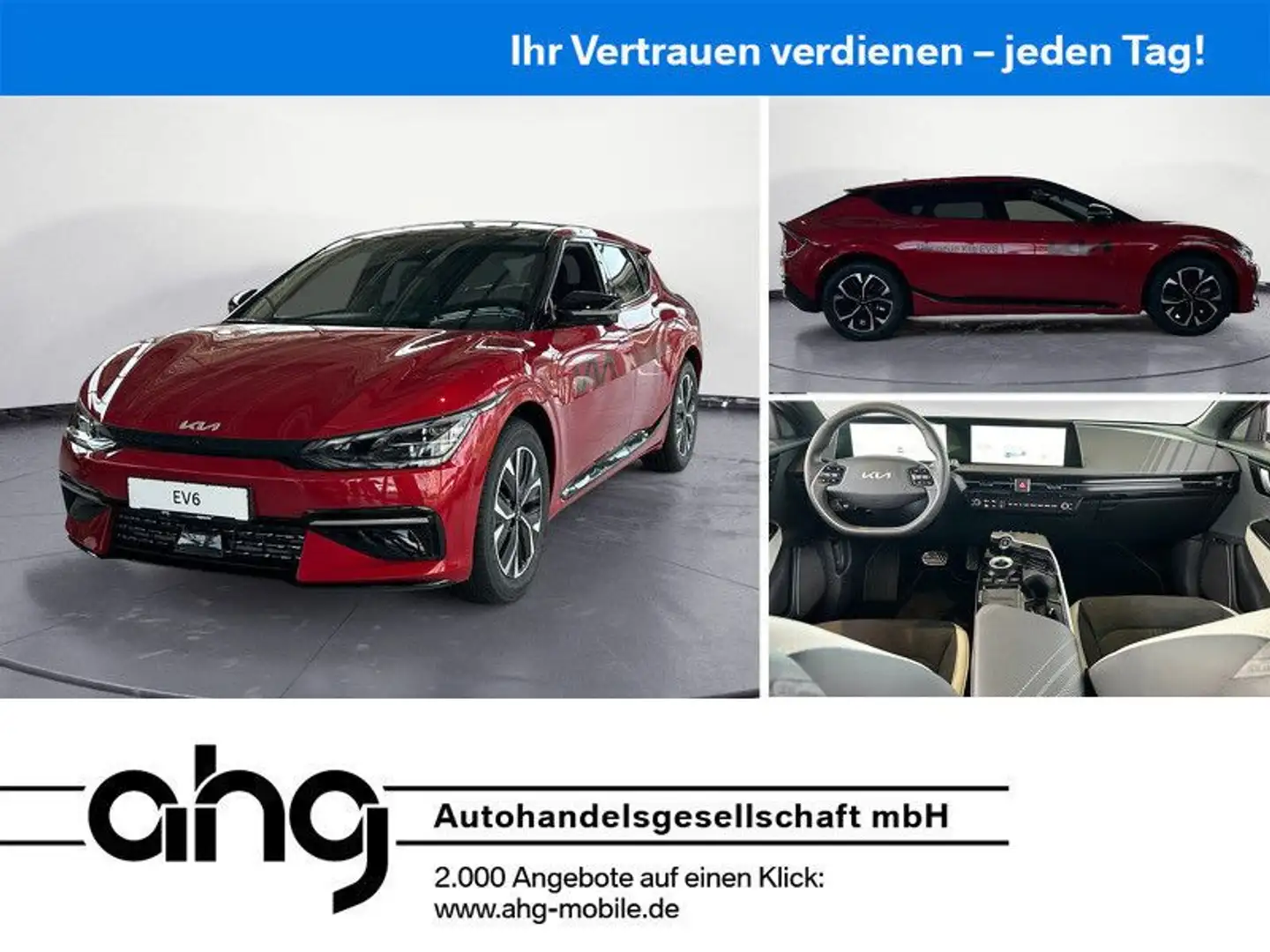 Kia EV6 77,4 RWD GT-Line WP/ASS/SN 528 km Reichweite Rojo - 1