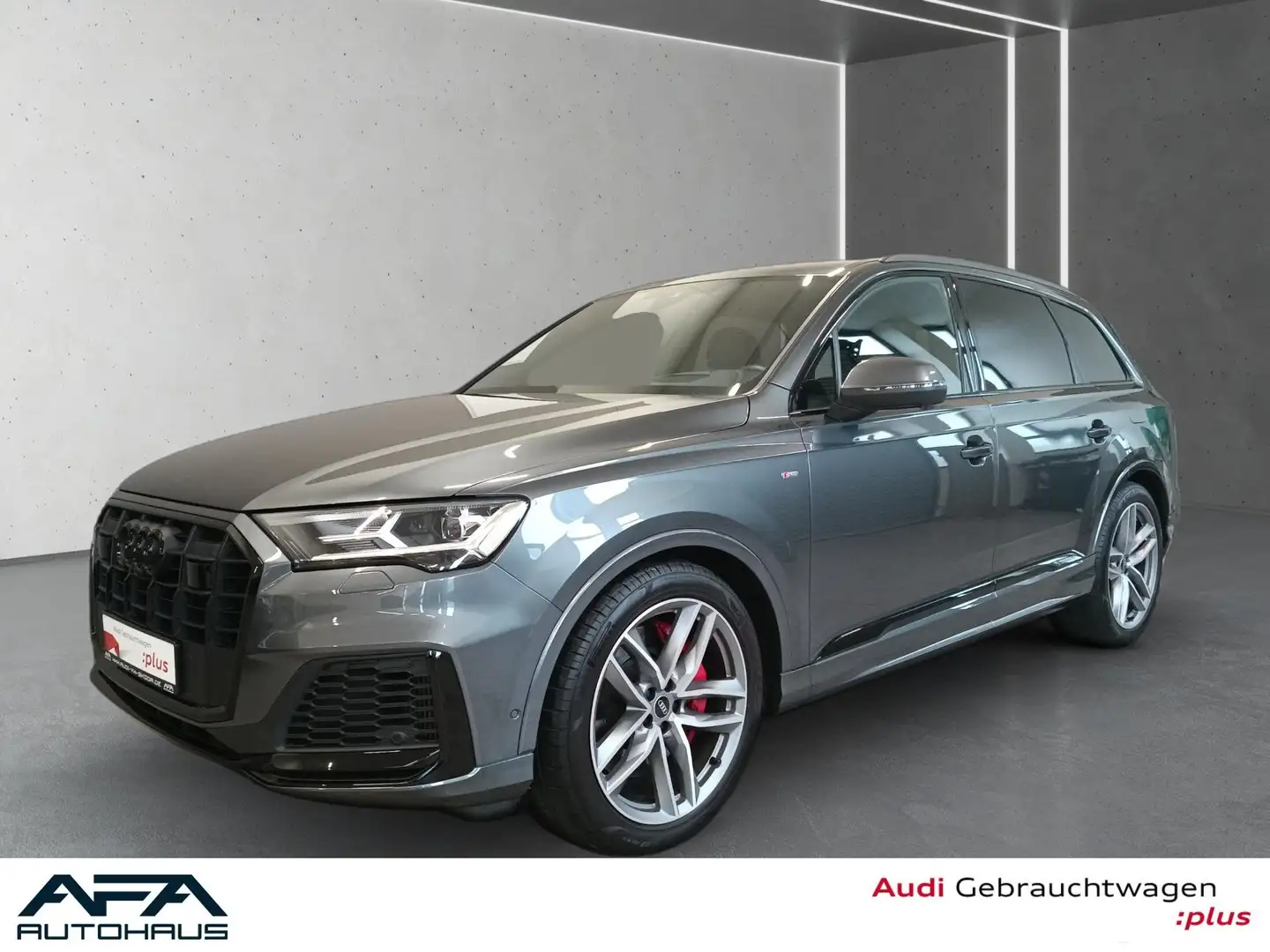 Audi Q7 55 TFSI e S-Line qu. tiptr. AHK*Luft*21 *B&O Gris - 1