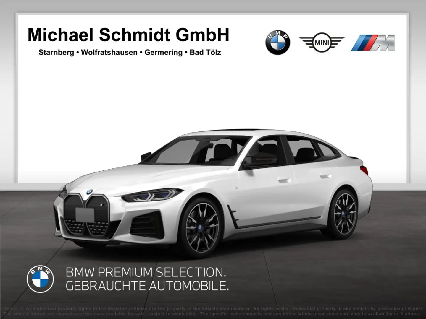 BMW i4 eDrive40 Gran Coupé*439€ netto*M Sport*Facelift*Hi Weiß - 1