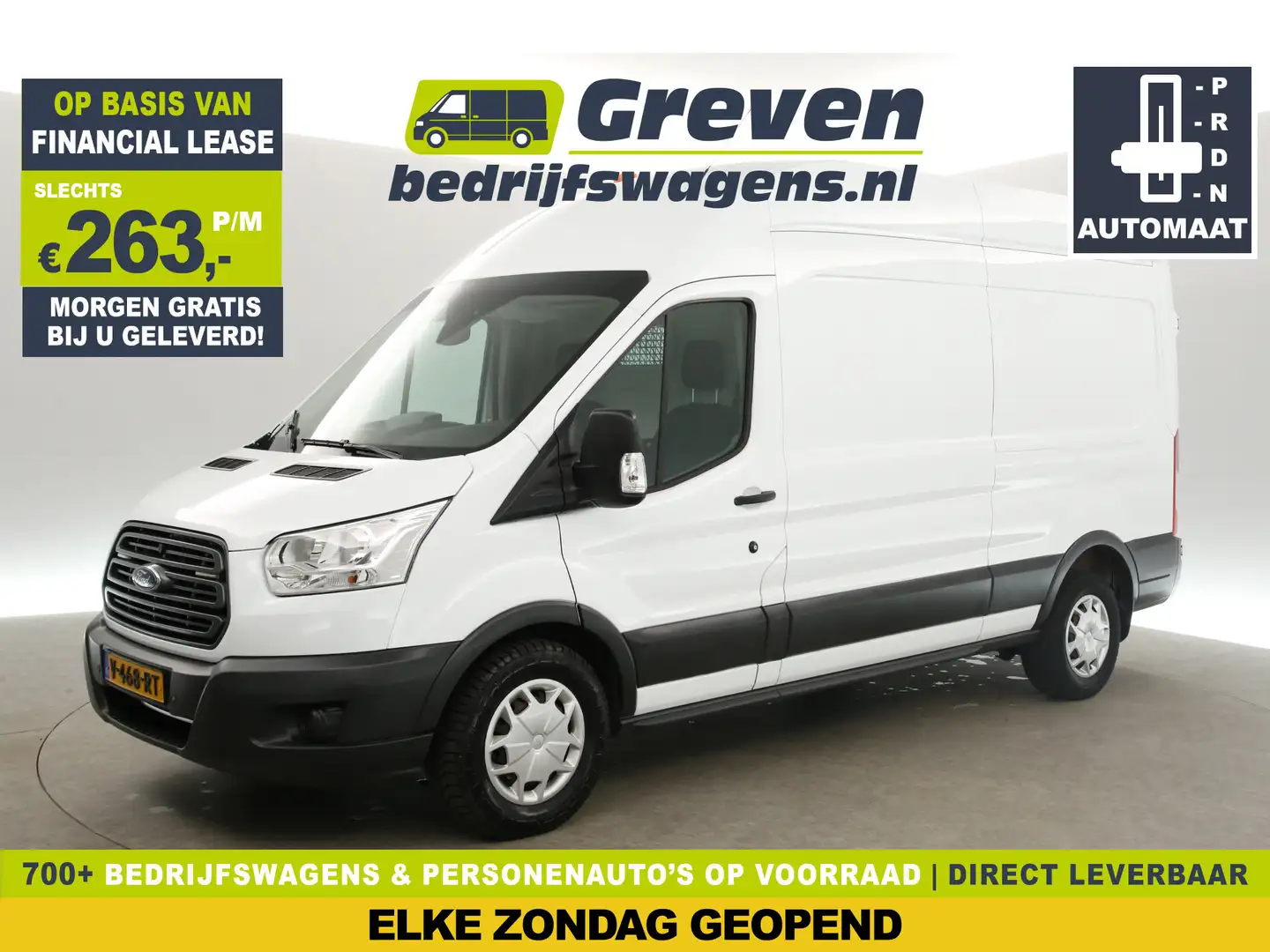 Ford Transit 2.0 TDCI L3H3 Automaat Airco Cruise Camera LED PDC Wit - 1