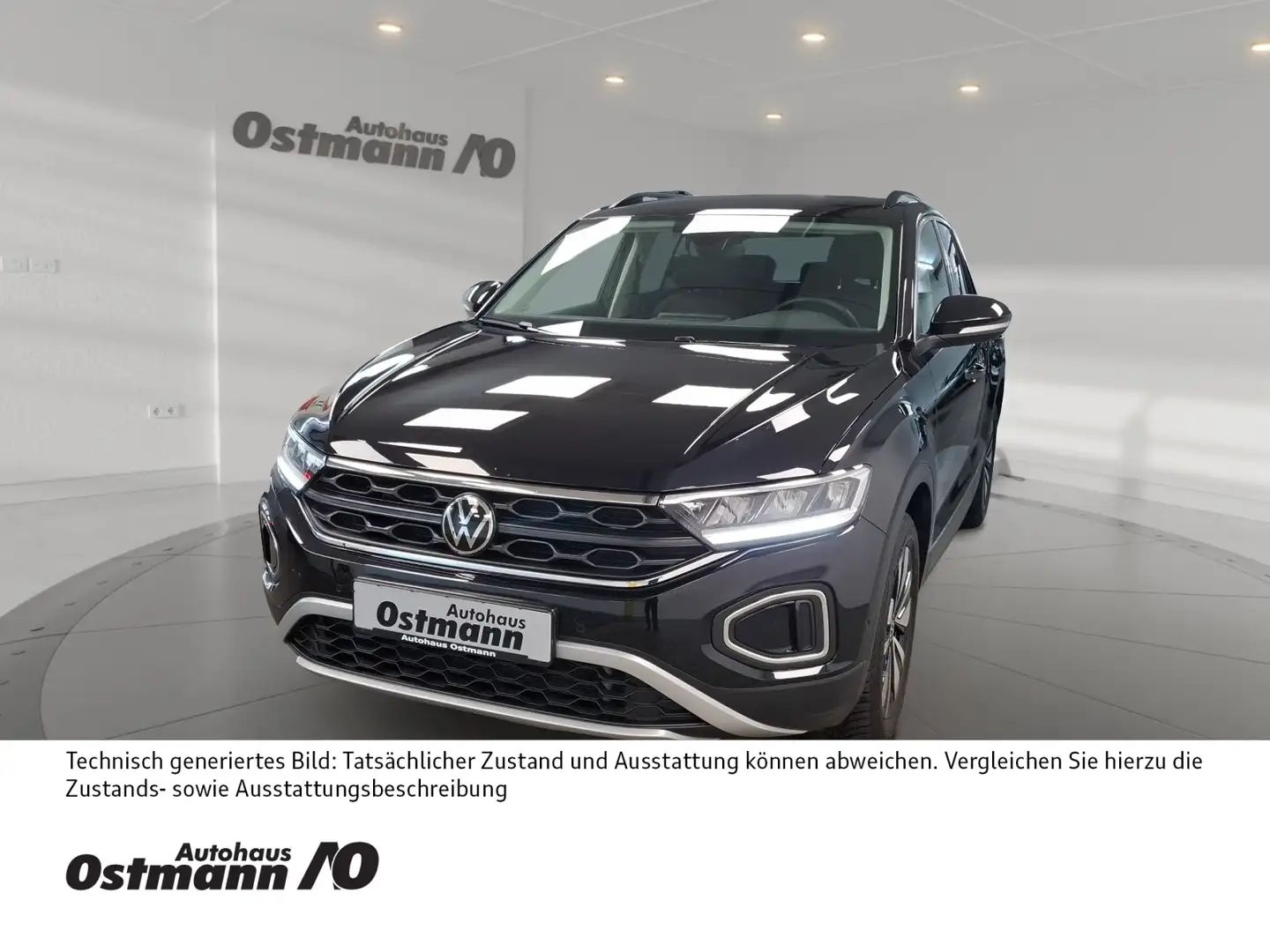 Volkswagen T-Roc 1.0 TSI Goal LED Navi SHZ Climatr. Carplay Schwarz - 1