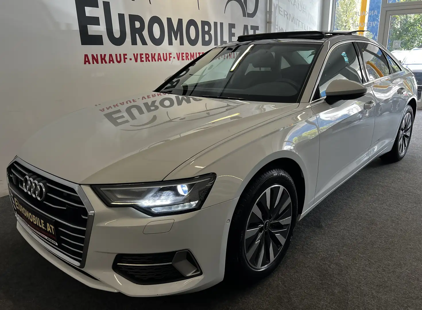 Audi A6 40 TDI Sport *PANO*Alcantara*RFK*AHK*AmbiLi*TotWi* Blanc - 1