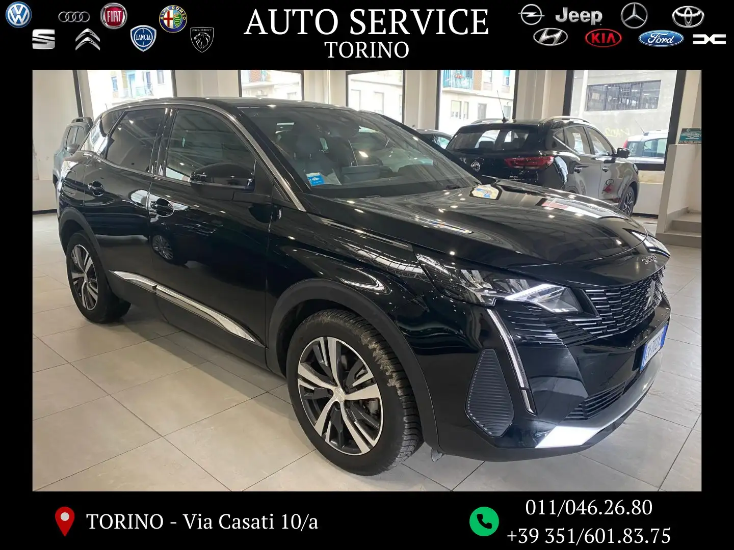 Peugeot 3008 1.5 bluehdi EAT8 Allure Pack 130cv AZIENDALE Negro - 1