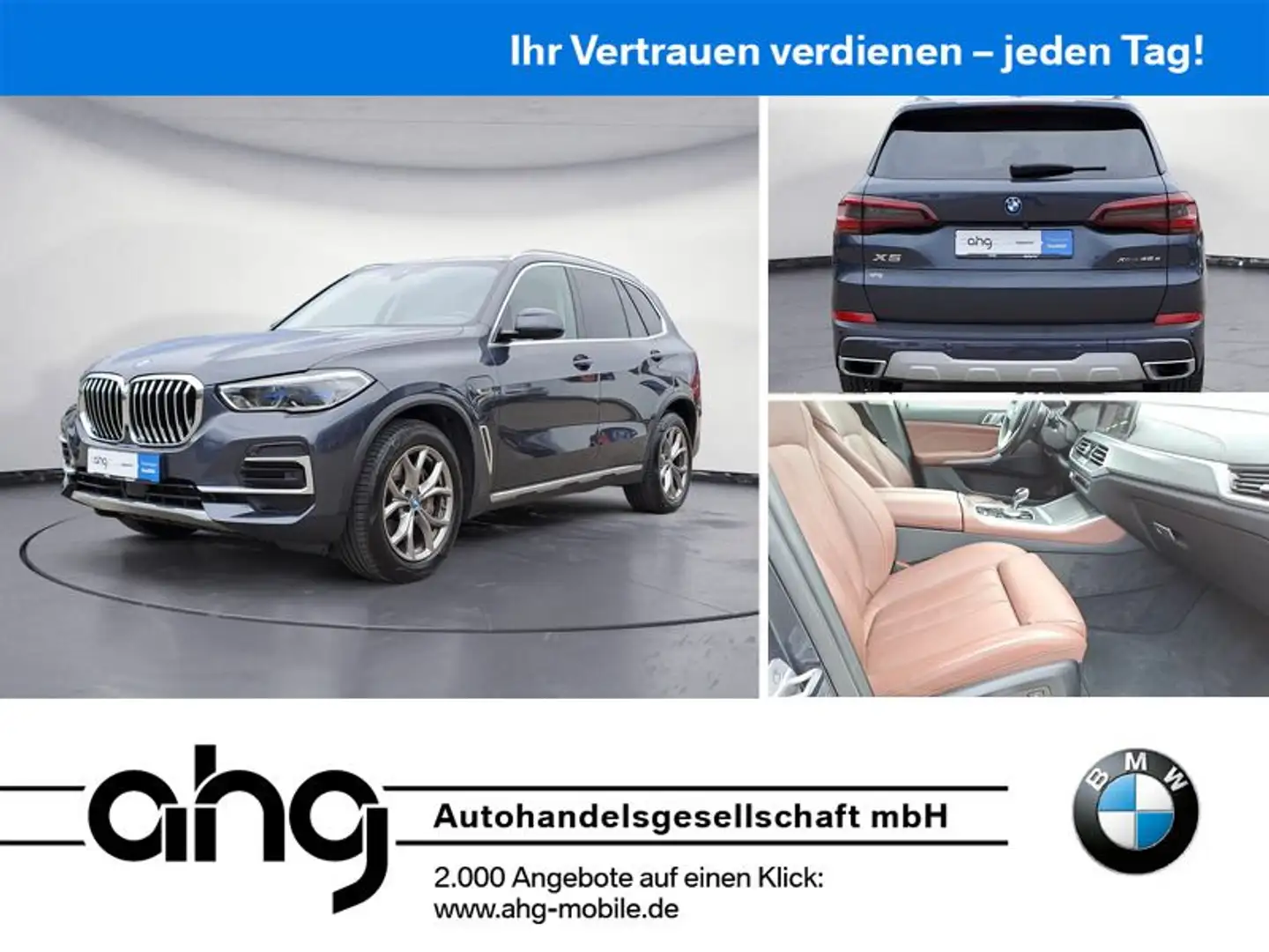 BMW X5 xDrive45e Innovationsp. AHK Komfortsitze Grijs - 1