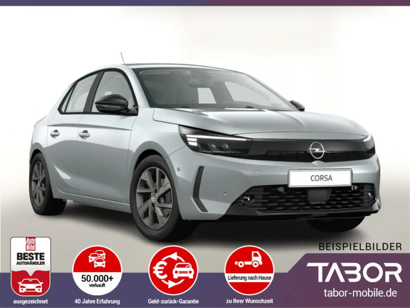 Opel Corsa 1.2 Turbo 100 LM16Z Kam PDCvo SichtP LED Silber - 1