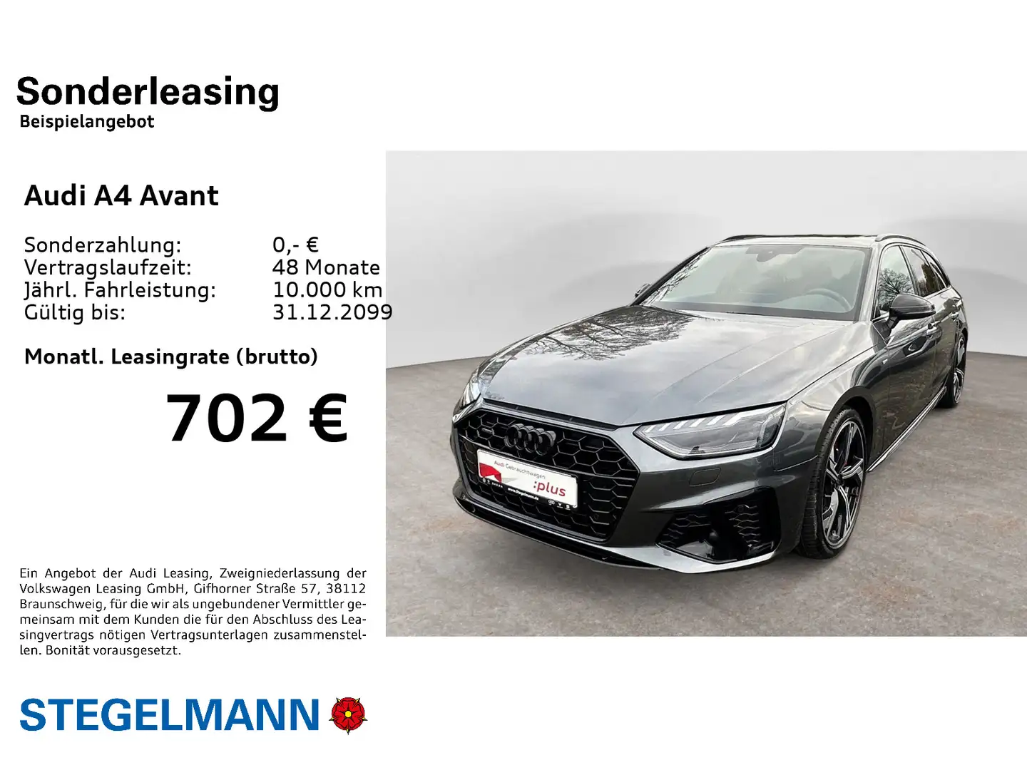 Audi A4 40 TDI qu. S tronic S-Line *LED*AHK*Nav Grau - 2