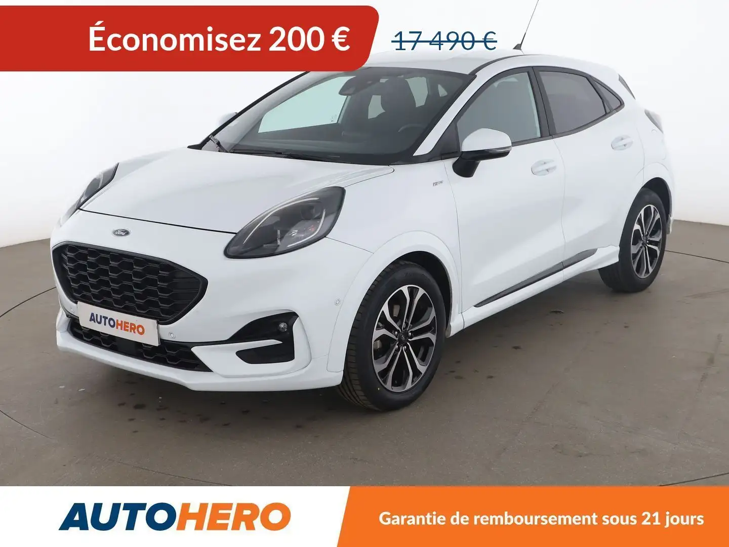 Ford Puma 1.0 EcoBoost mHEV ST-Line BVM6 Blanc - 1