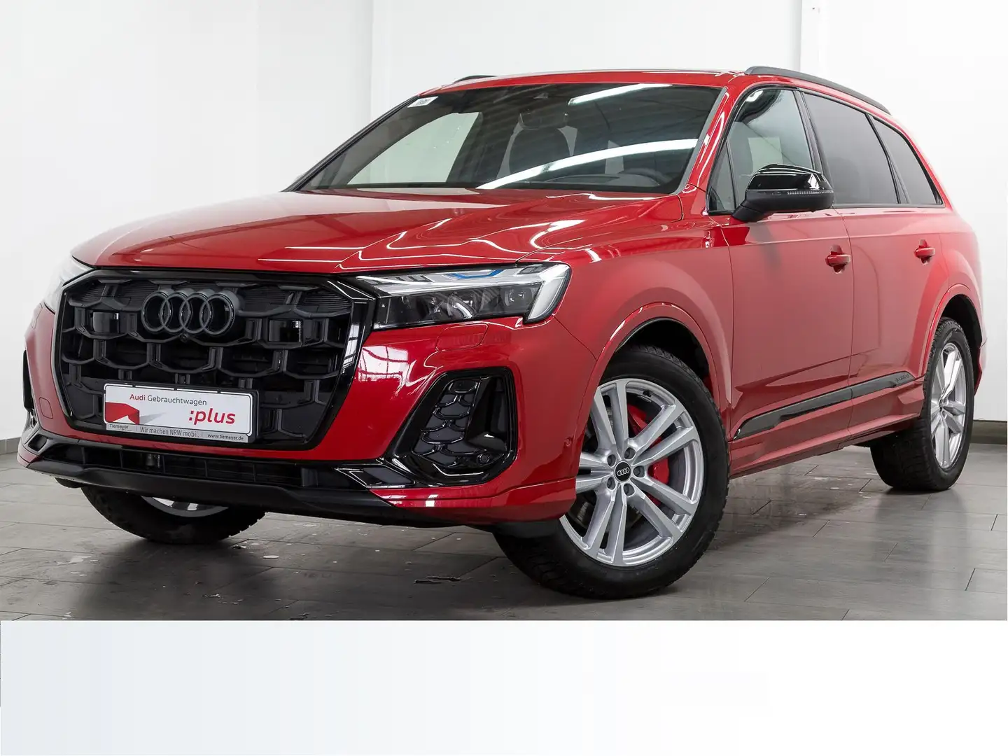 Audi Q7 50 TDI Q 2x S LINE UPE124 7-SITZE PANO AHK ST Czerwony - 2