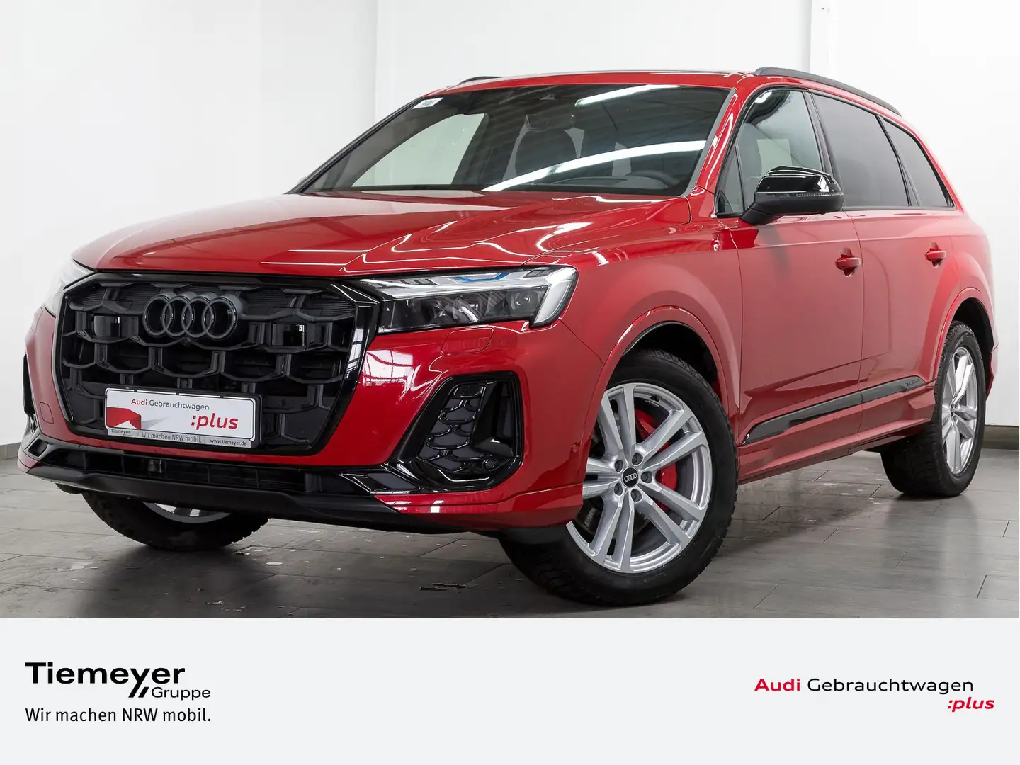 Audi Q7 50 TDI Q 2x S LINE UPE124 7-SITZE PANO AHK ST Czerwony - 1