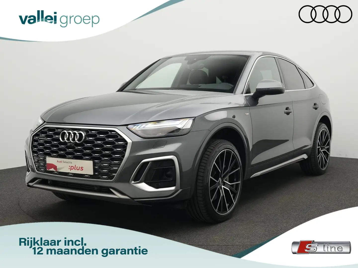 Audi Q5 Sportback 55 TFSI e 367 pk S-tronic S edition Comp Grijs - 1