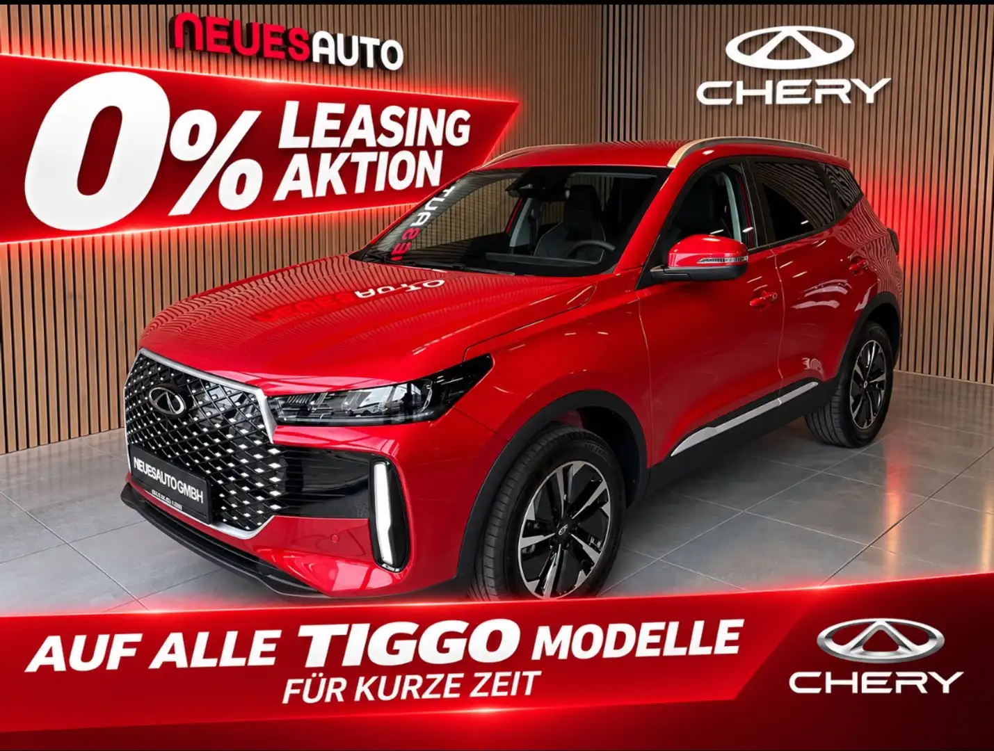 Chery Tiggo 4 HEV Aut* - UNIQUE - Leder*Voll LED*360° Rot - 1