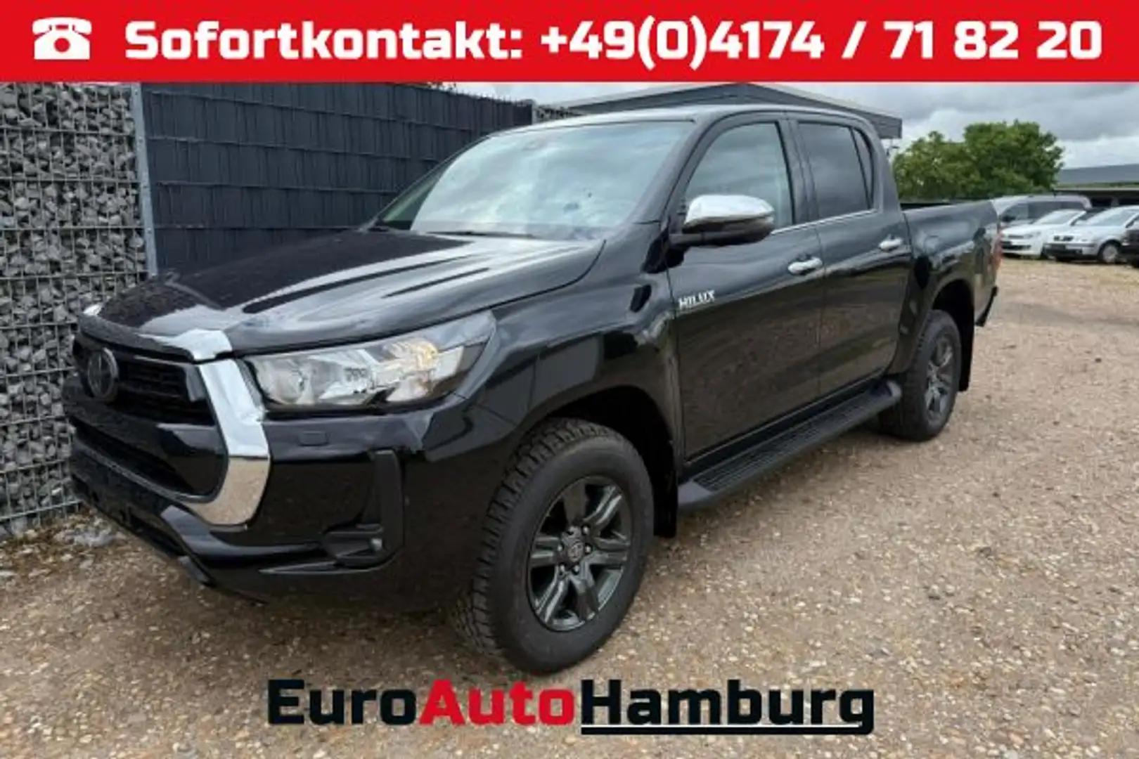 Toyota Hilux 2.8 48V AT Leder APP SHZ CAM Schwarz - 1