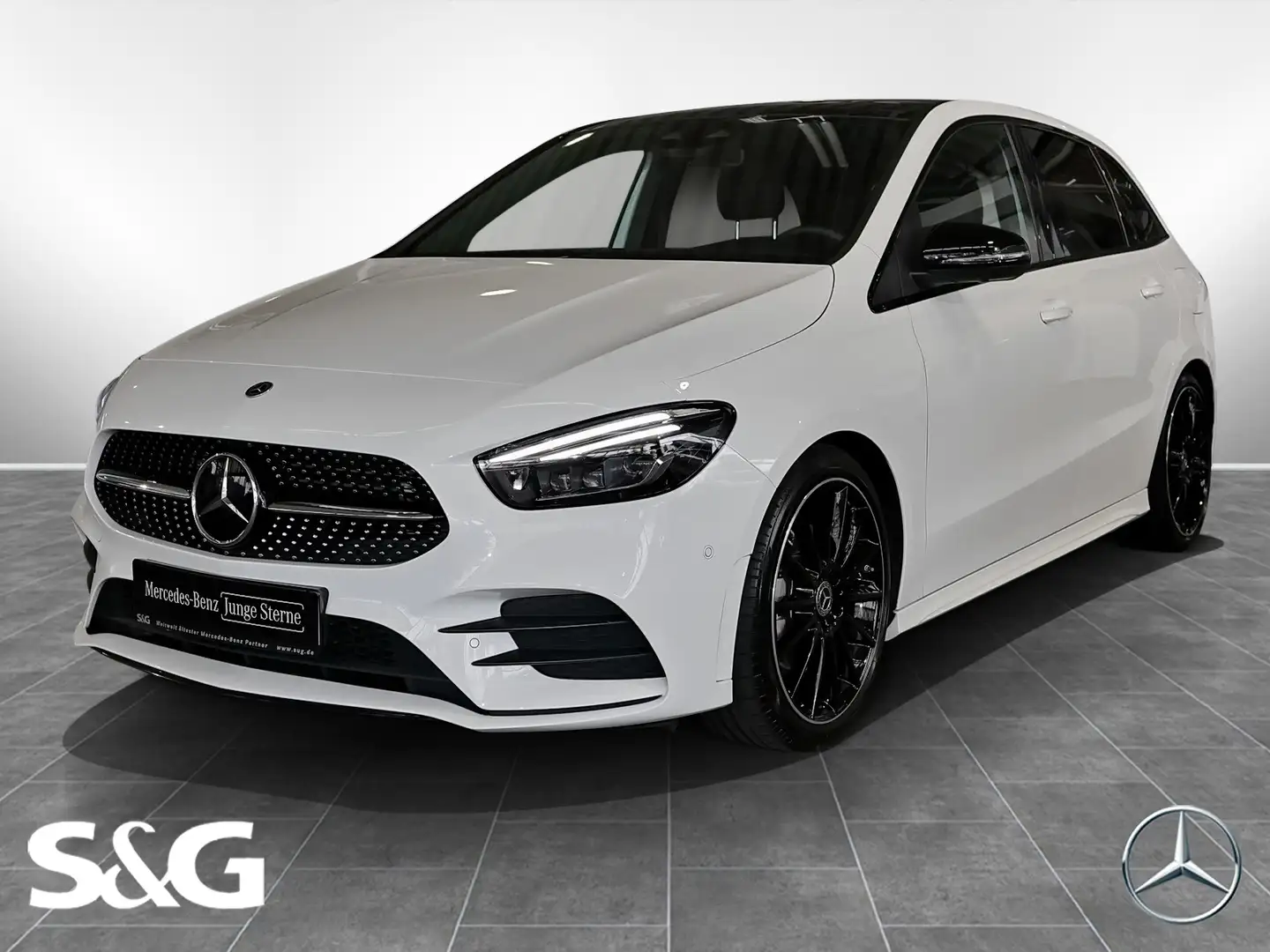 Mercedes-Benz B 220 d AMG AHK+PANORAMA+360°+DISTRONIC+LED+19" Blanco - 1