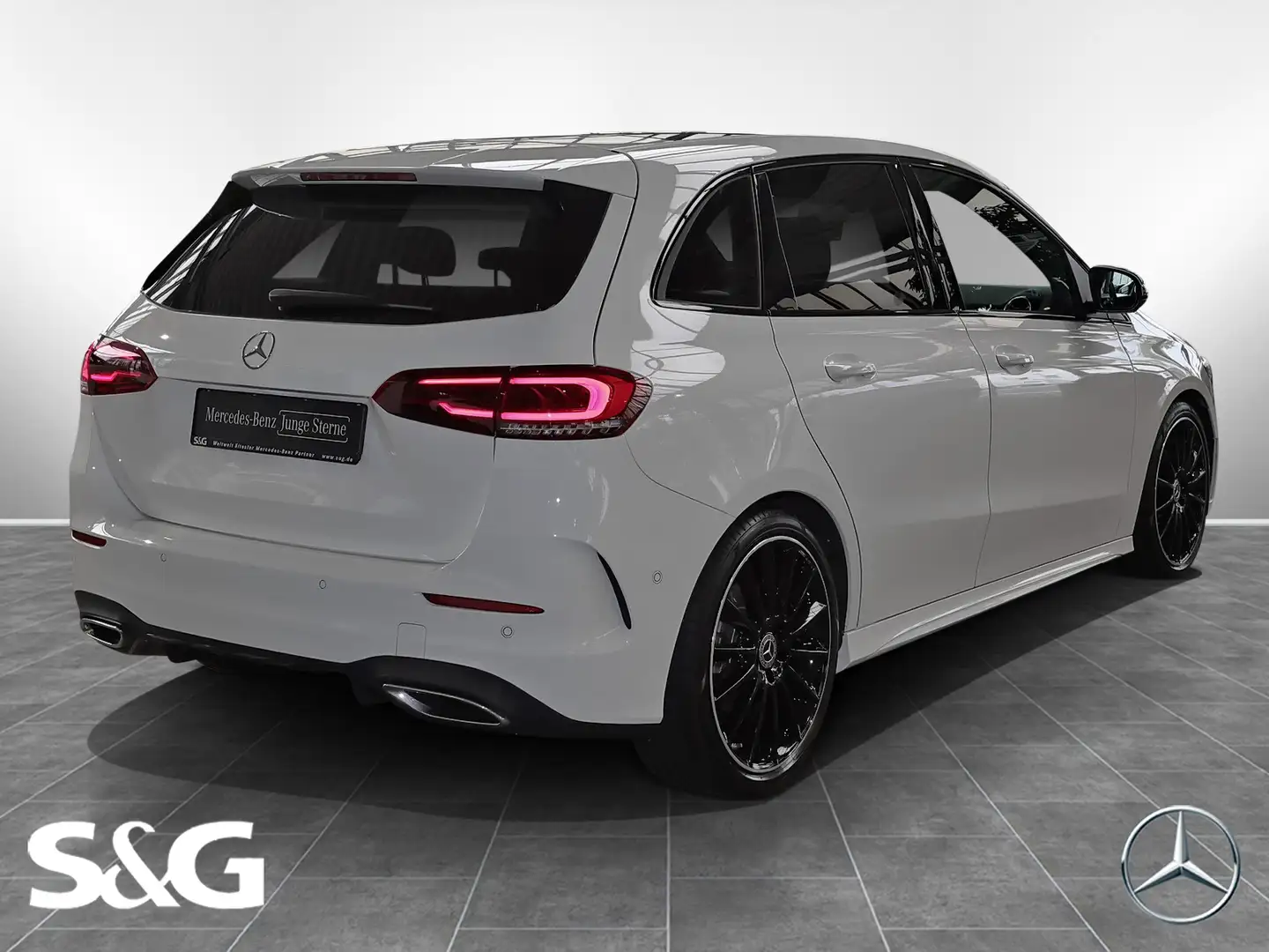 Mercedes-Benz B 220 d AMG AHK+PANORAMA+360°+DISTRONIC+LED+19" Blanco - 2