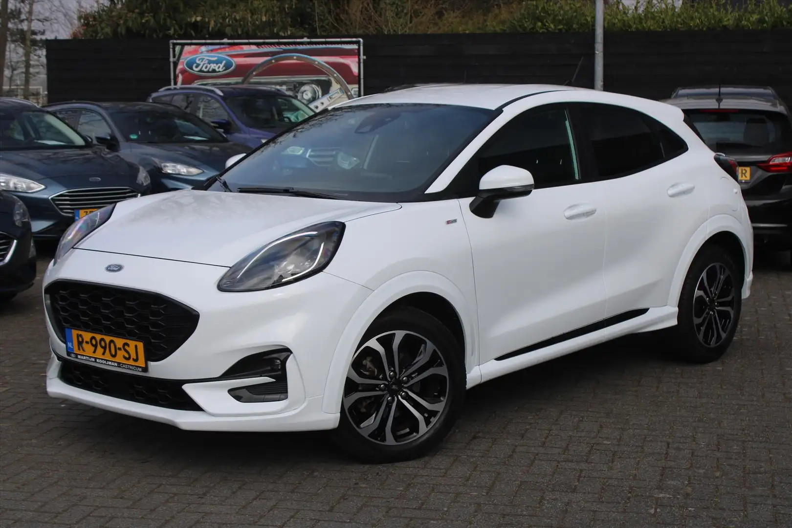 Ford Puma 1.0i Ecoboost Hybrid 125pk ST-Line, Winterpack Blanc - 1