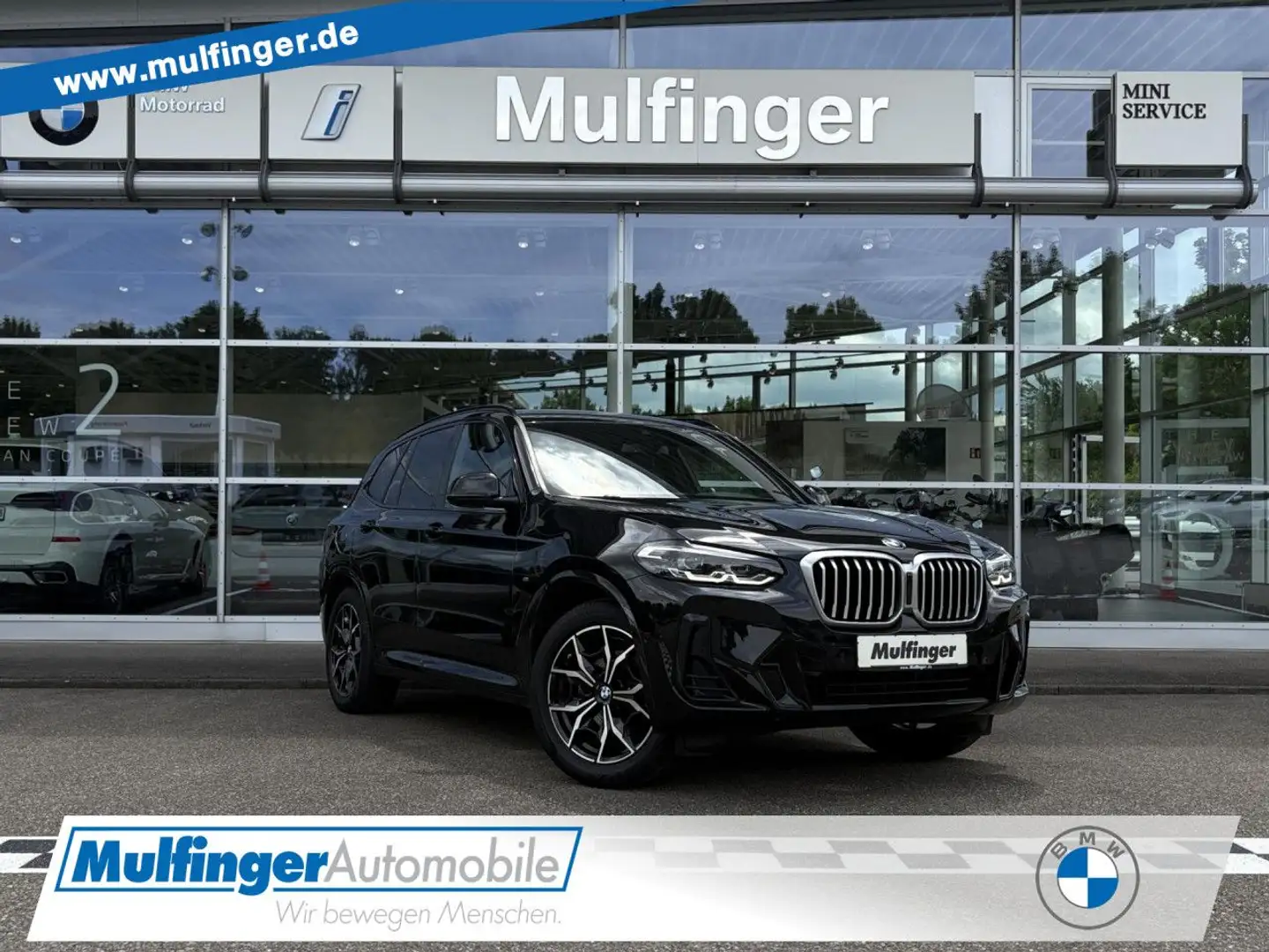 BMW X3 x20d M Sport LiveProf.Kamera DAB Sitzh.ParkAss Schwarz - 1