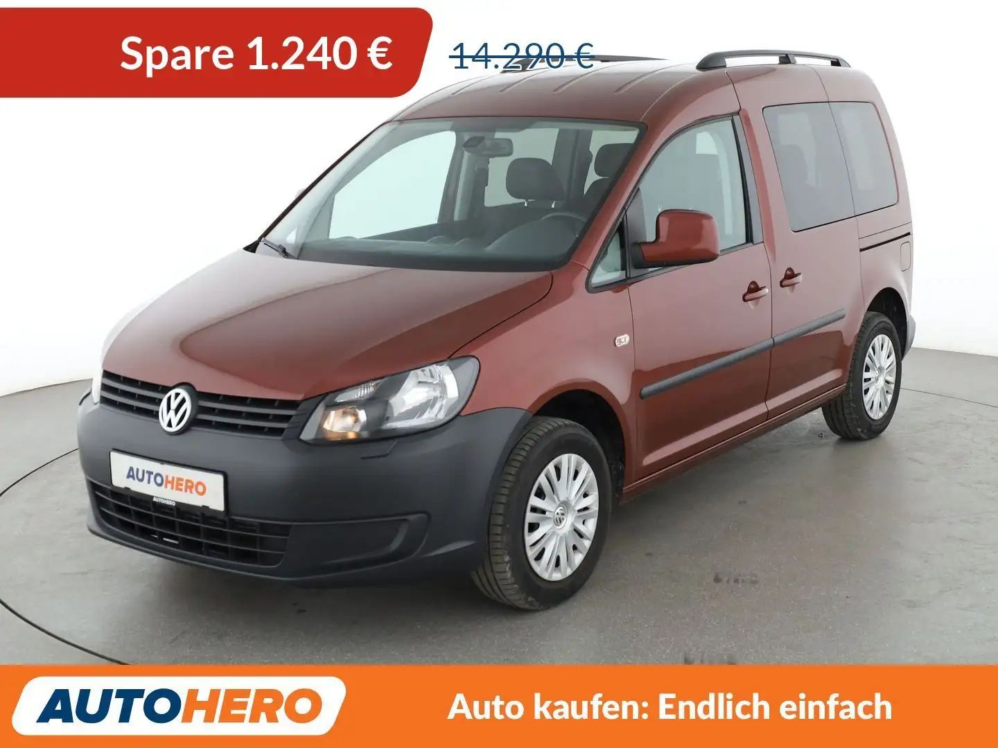 Volkswagen Caddy 1.2 TSI Trendline *PDC*SHZ*KLIMA* Rood - 1