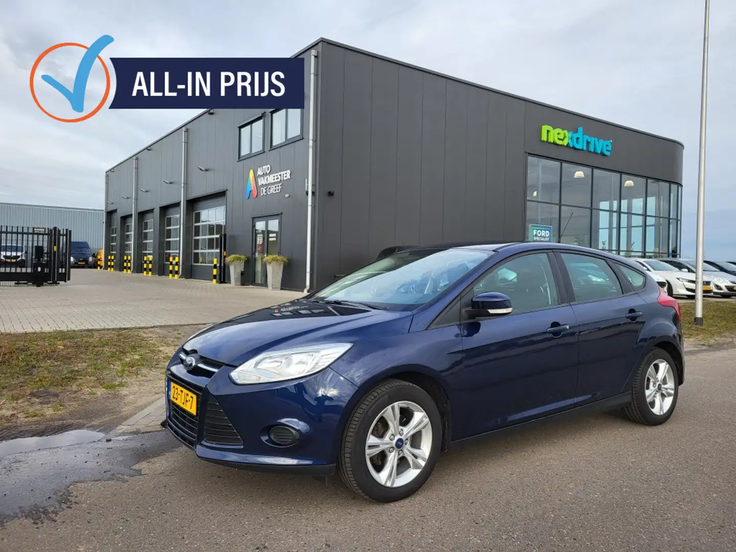 Ford Focus 1.6 TI-VCT 105 pk Lease Trend Cruise-control Blauw - 1