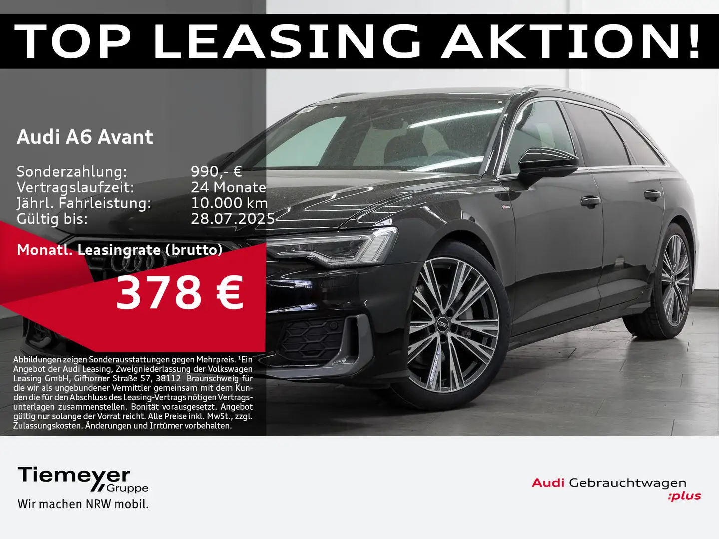 Audi A6 45 TFSI Q S LINE LM20 PANO AHK MEMORY Schwarz - 1