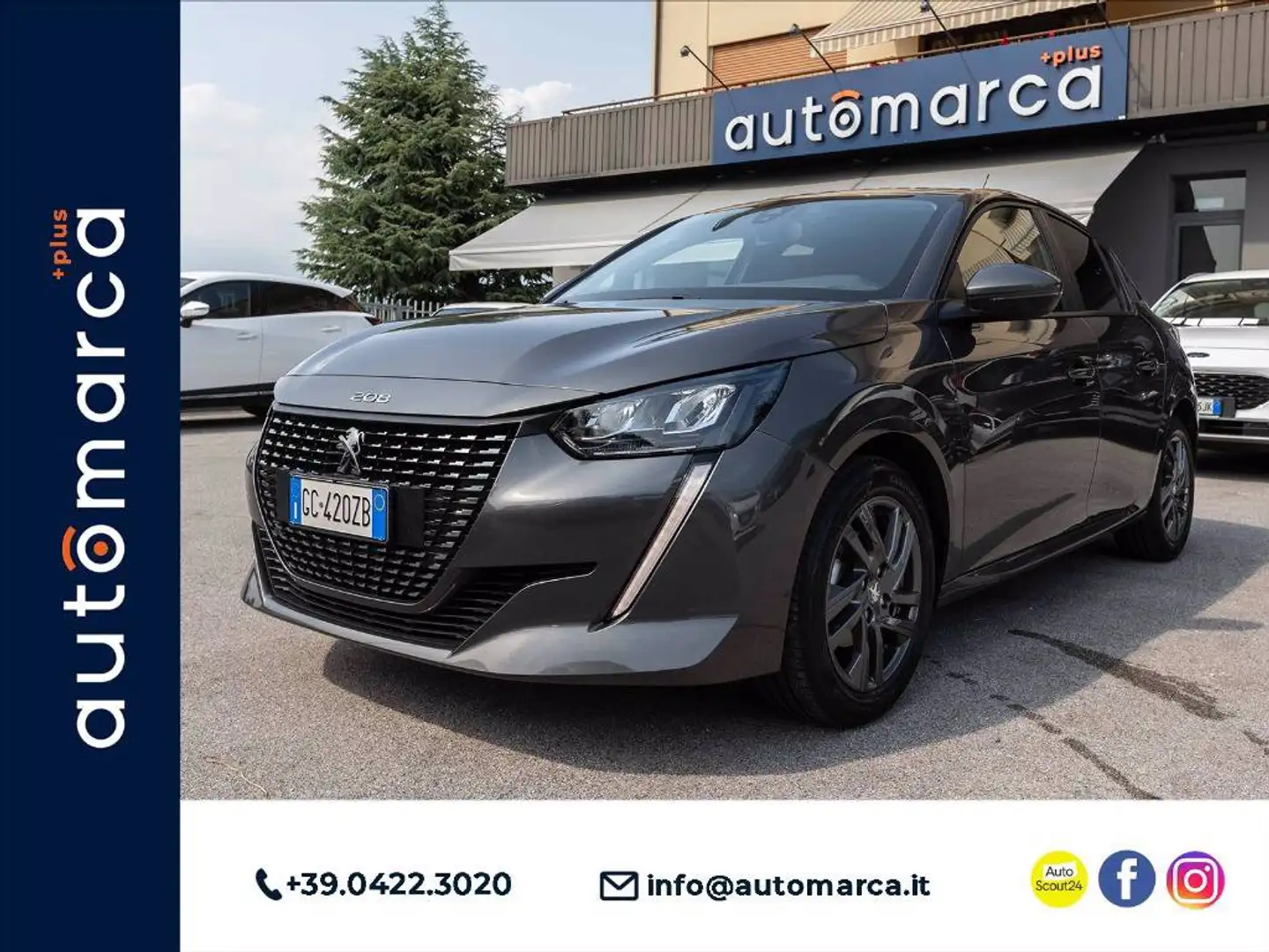 Peugeot 208 1.2 puretech Like s&s 75cv Grigio - 1
