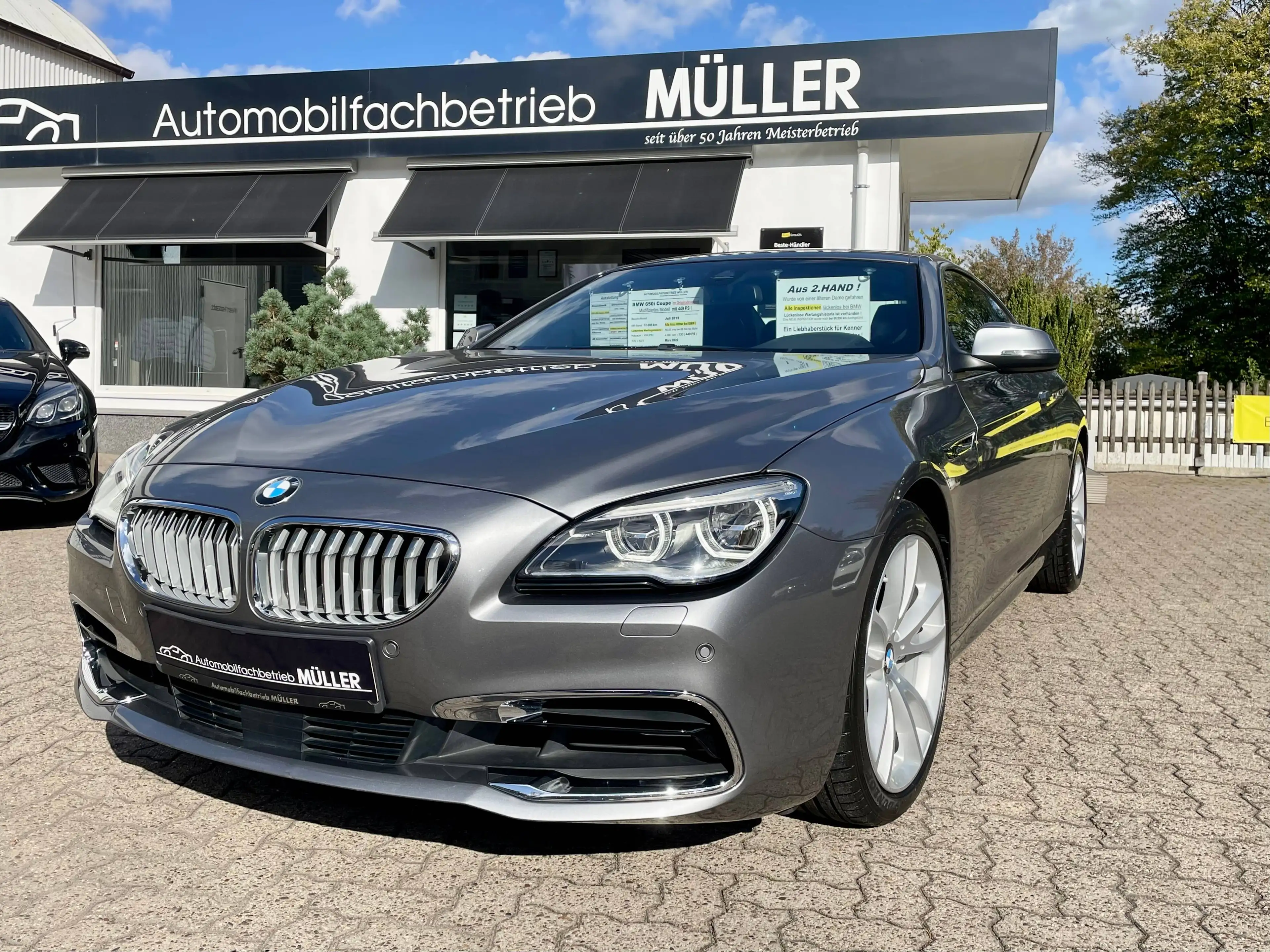 BMW 650 650i Coupe /Deutsches Fzg+2.Hand+Orig.ZUSTAND ! +Alle INSP.bei BMW +lückenlose Historie vorhanden — photo 5