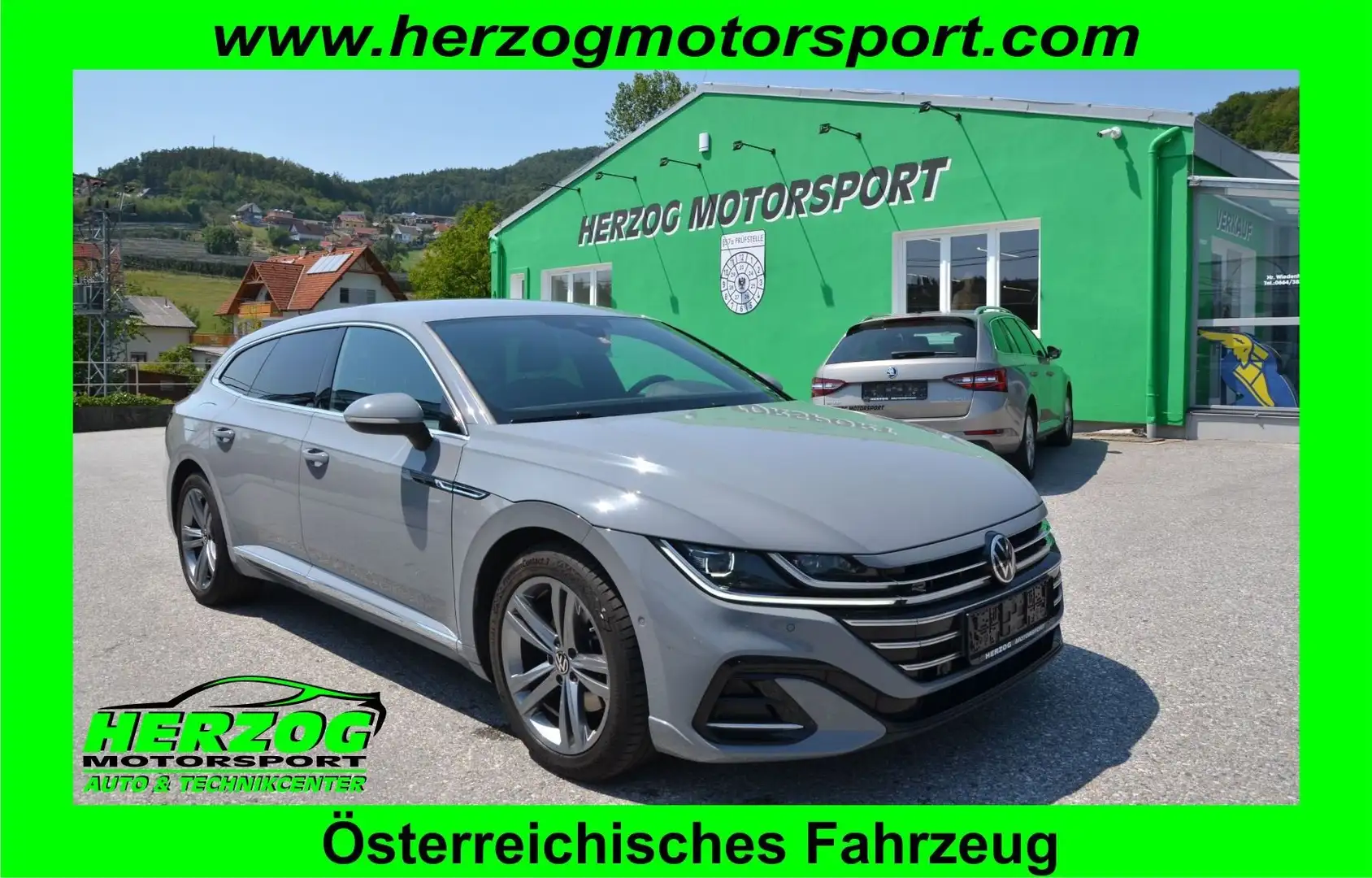 Volkswagen Arteon Arteon SB R-Line 2,0TDI DSG MATRIX AHV T-LEDER 1.B Grau - 1