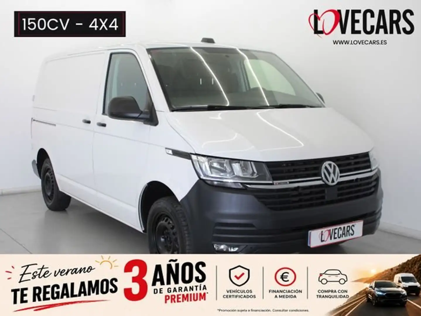 Volkswagen Transporter 2.0 TDI FURGÓN CERRADO 4 MOTION 150 Blanco - 1
