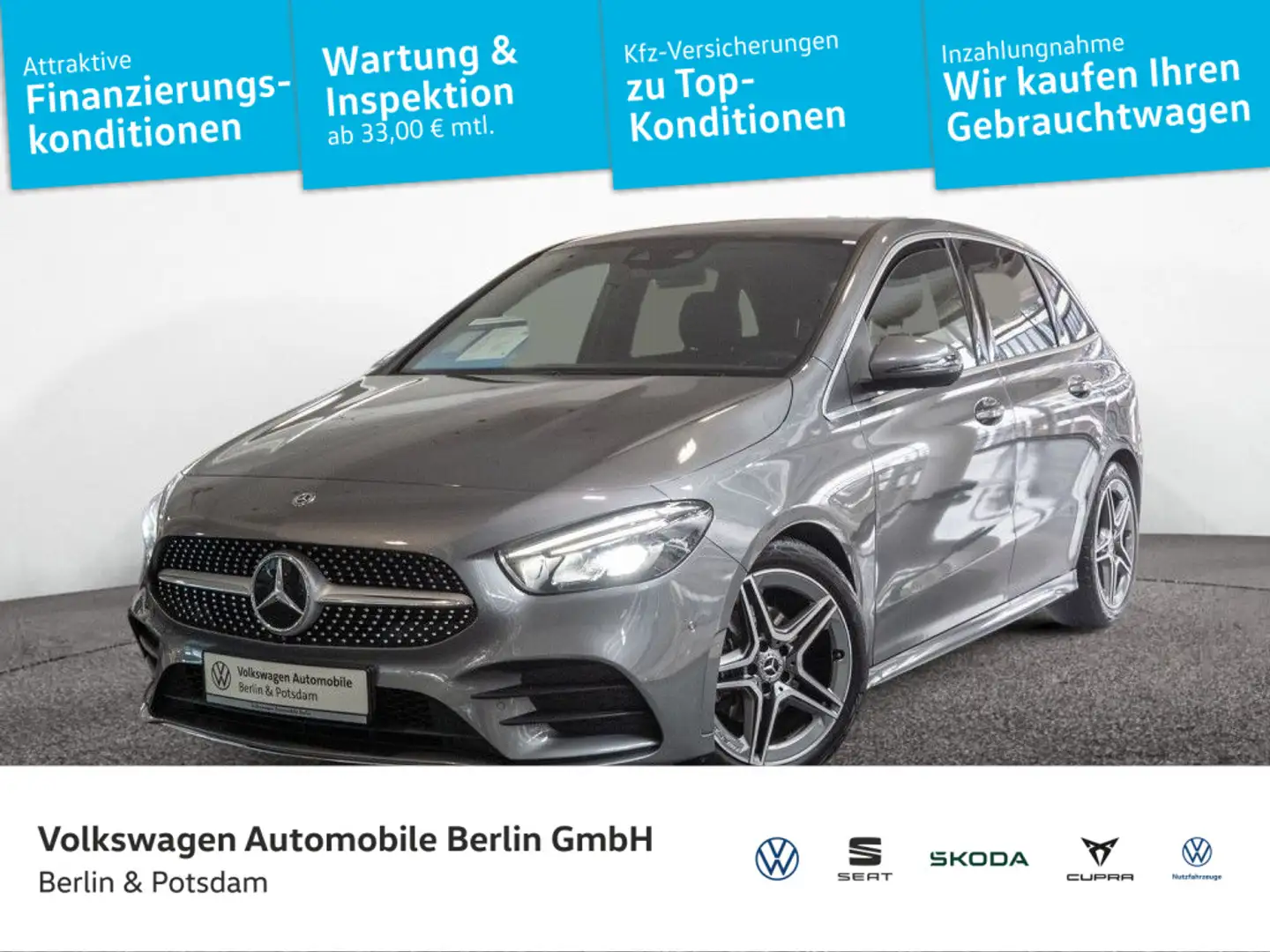 Mercedes-Benz B 200 AMG Line Kamera Navi LED Sitzhzg Gris - 1