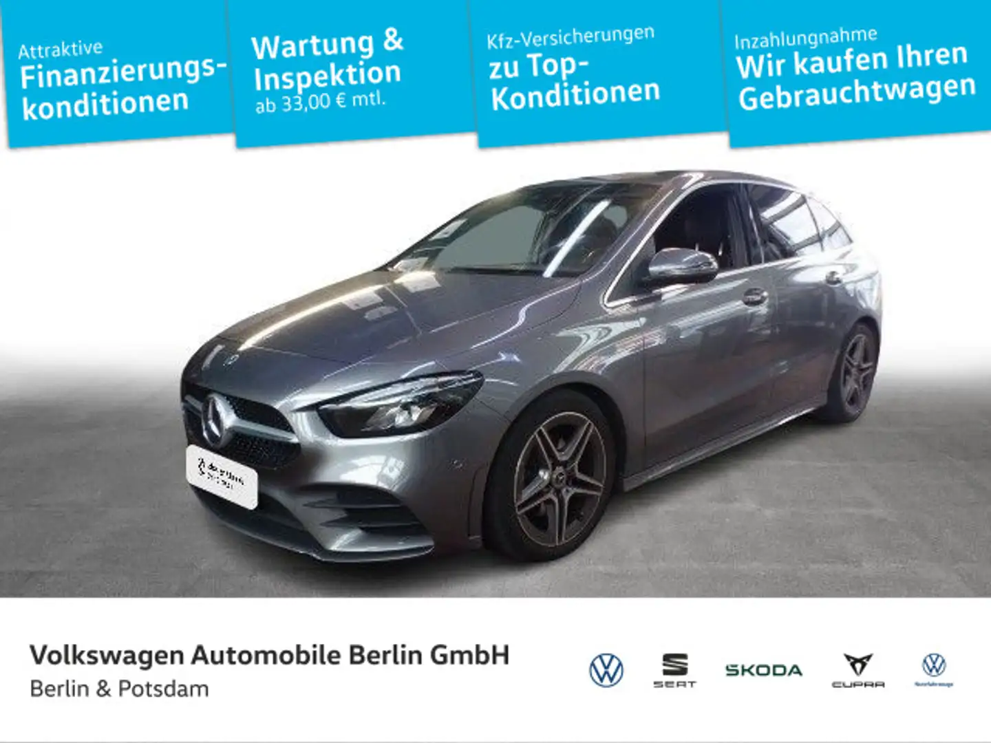 Mercedes-Benz B 200 AMG Line Kamera Navi LED Sitzhzg Gris - 1