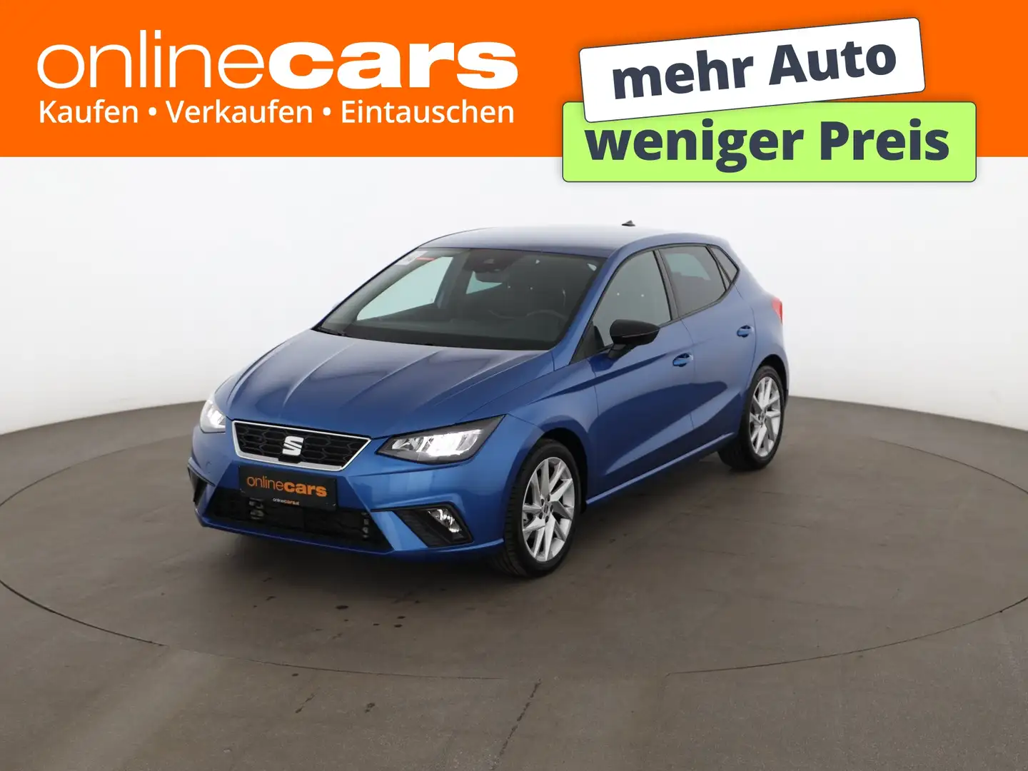 SEAT Ibiza 1.0 TSI FR Aut LED ASSIST TEMPOMAT PDC Blau - 1