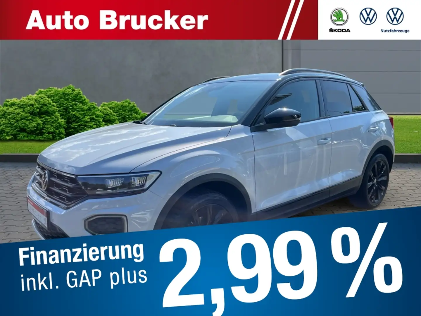 Volkswagen T-Roc Sport 1.5 TSI+DSG+LED+2-Zonen-Klima+Sitz-HZ+Apple- Silber - 1