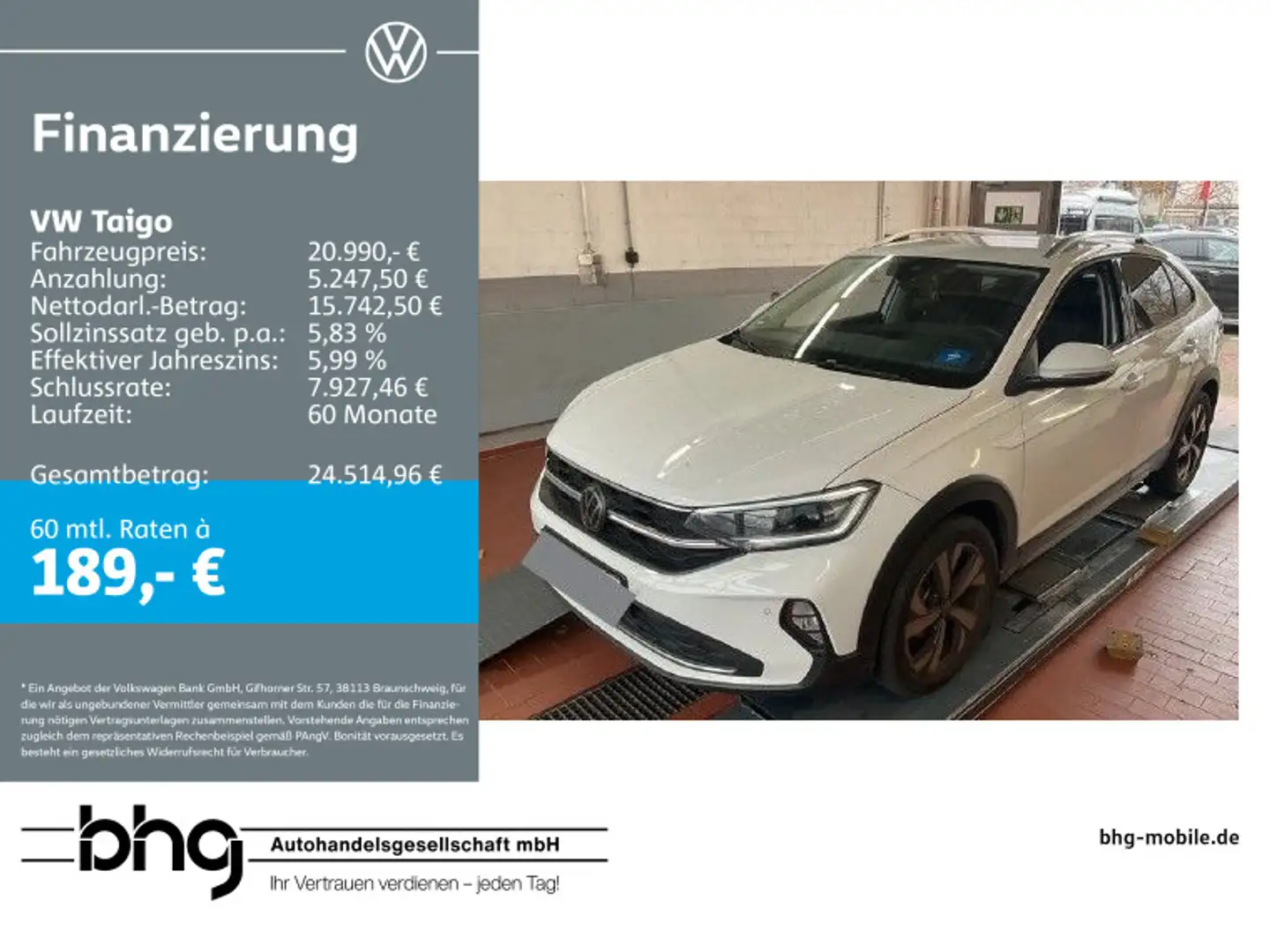 Volkswagen Taigo 1.0 TSI OPF DSG Style Blanc - 1