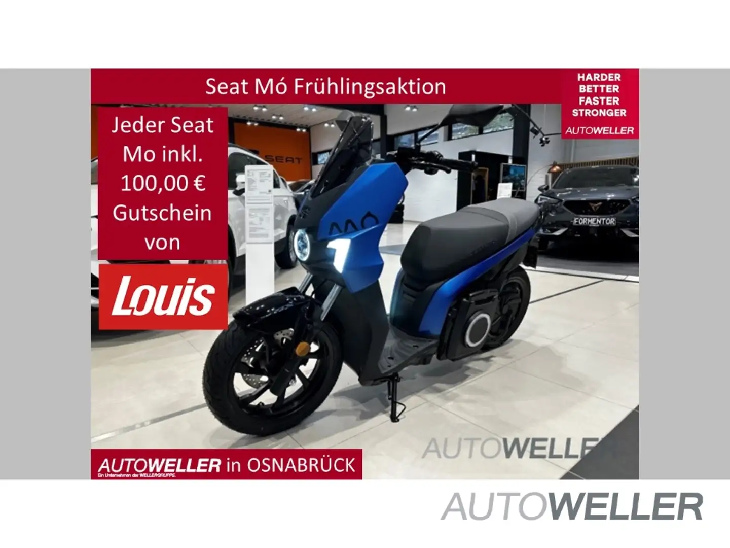 SEAT MO 50 7 kW (10 PS) MJ23 *Bluetooth* Fahrmodi (Eco,Cit Blu/Azzurro - 1