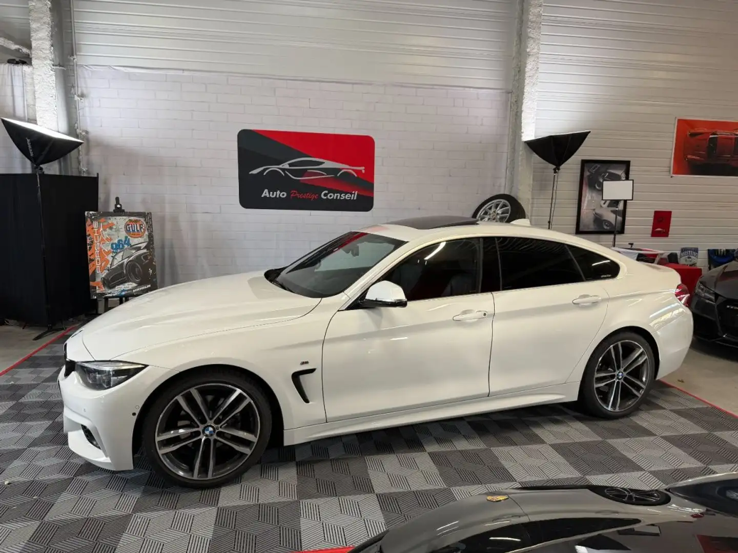 BMW 420 420d 190 ch M Sport Blanc - 2