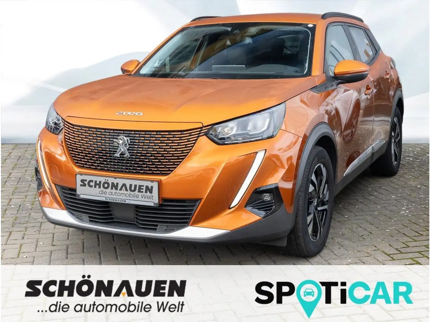Peugeot 2008 Allure ELEKTRO +SHZ+NAV+RFK+LED+OBC11kW++ Orange - 1