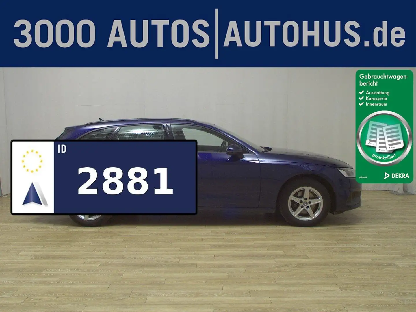 Audi A4 Avant 35 TDI T-Leder Navi LED RfK ACC 4xShz Bleu - 1