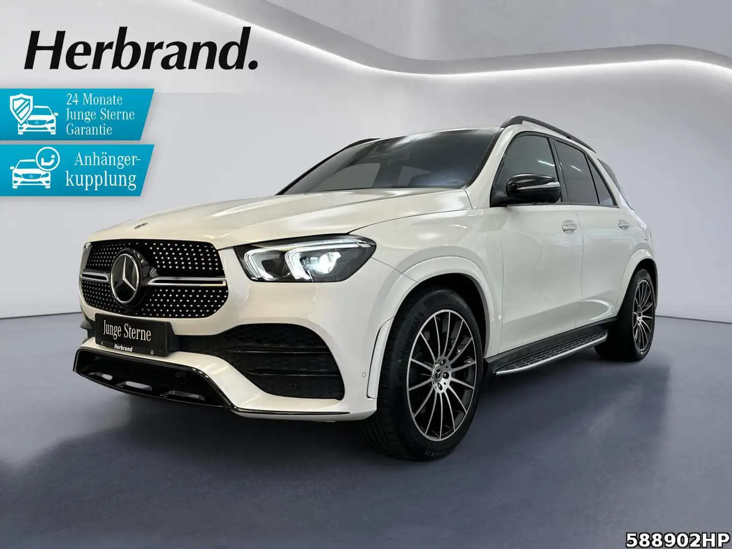 Mercedes-Benz GLE 350 de 4M AMG  AHK 21"LM Memory 360° DISTRO. Blanco - 1