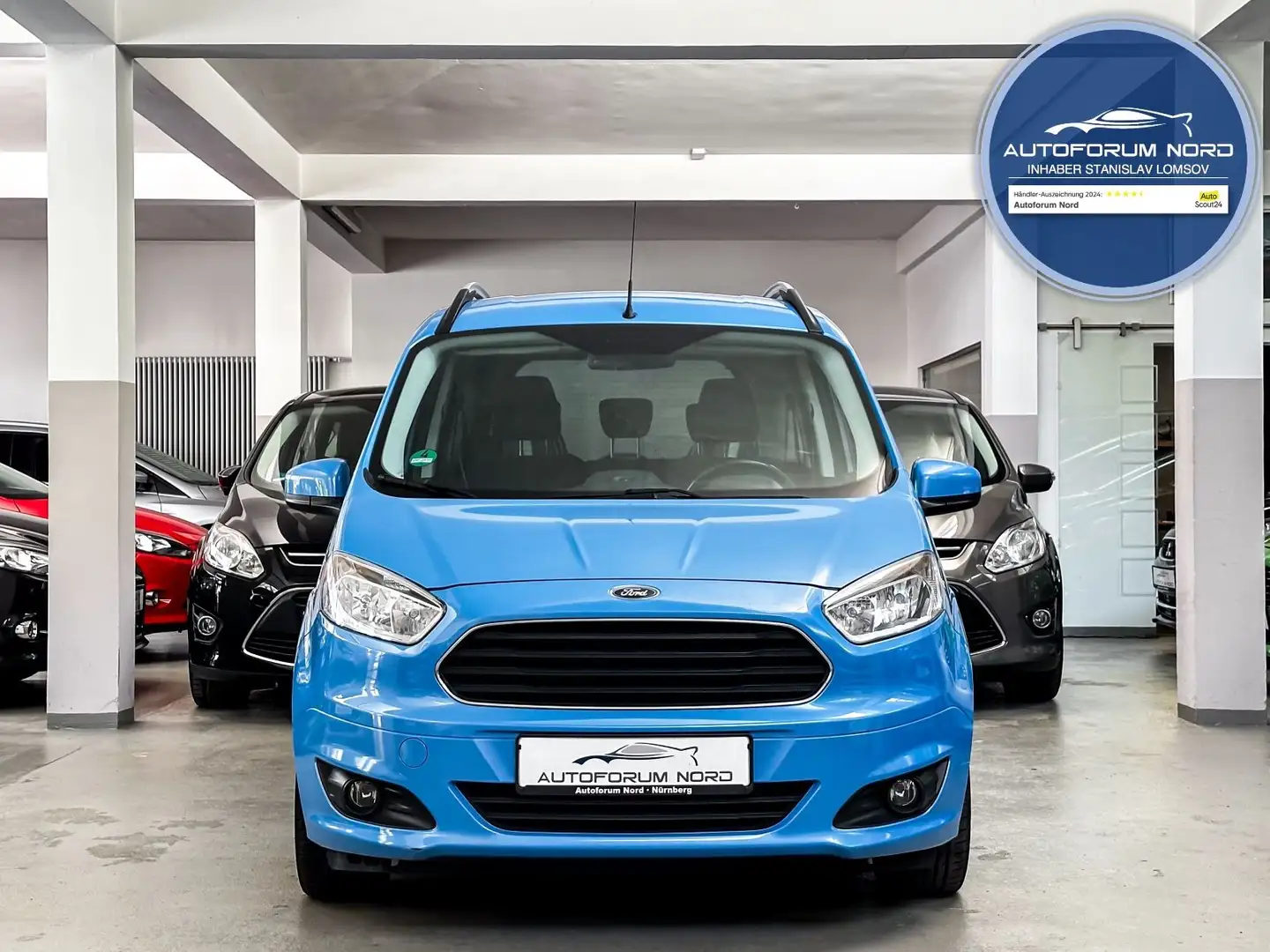 Ford Tourneo Courier Titanium *ZAHNRIEMEN+SERVICE NEU Bleu - 2