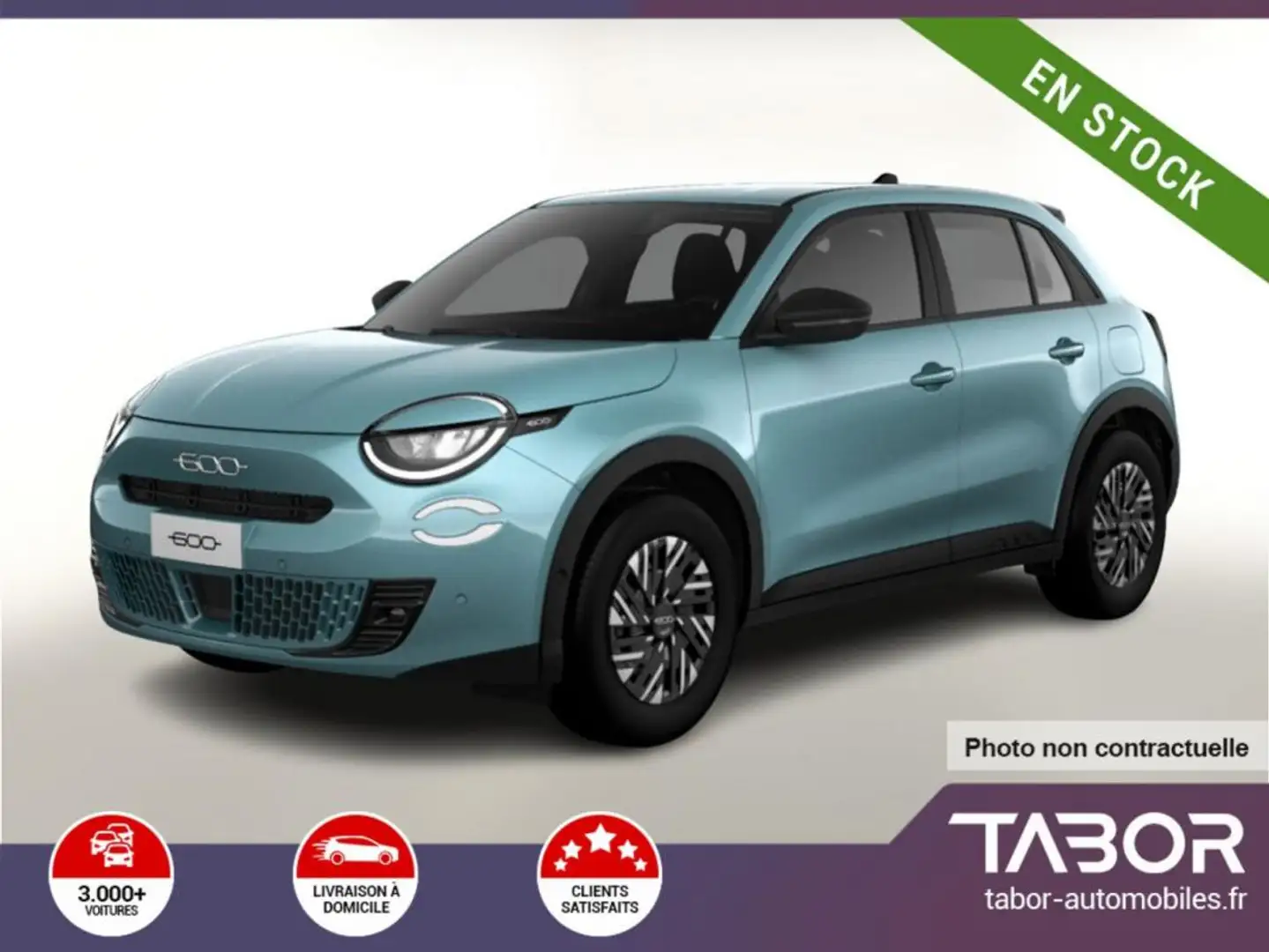 Fiat 600 MHEV 110 DCT LED cam360° Keyl DigCo Bleu - 1