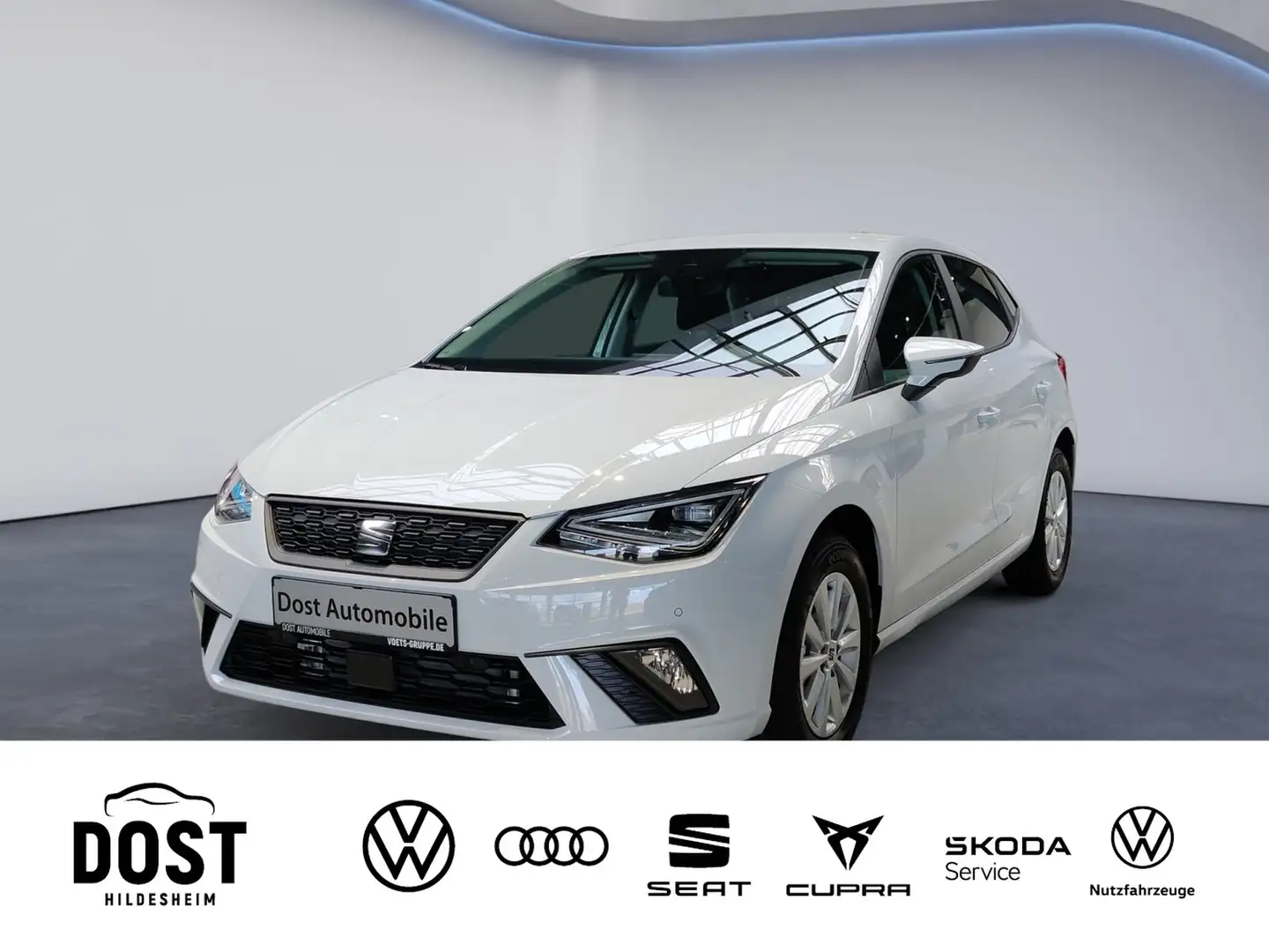 SEAT Ibiza Road Edition 1,0 TSI DSG NAVI+PDC+SHZ+LED Wit - 1