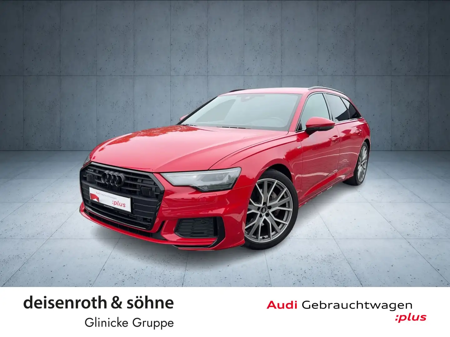 Audi A6 S line 45 TFSI qu AHK/MagRide/Kam/Leder Rot - 1