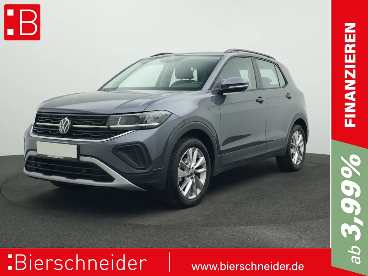 Volkswagen T-Cross 1.0 TSI 5-J-GAR NAVI LED ACC Grau - 1