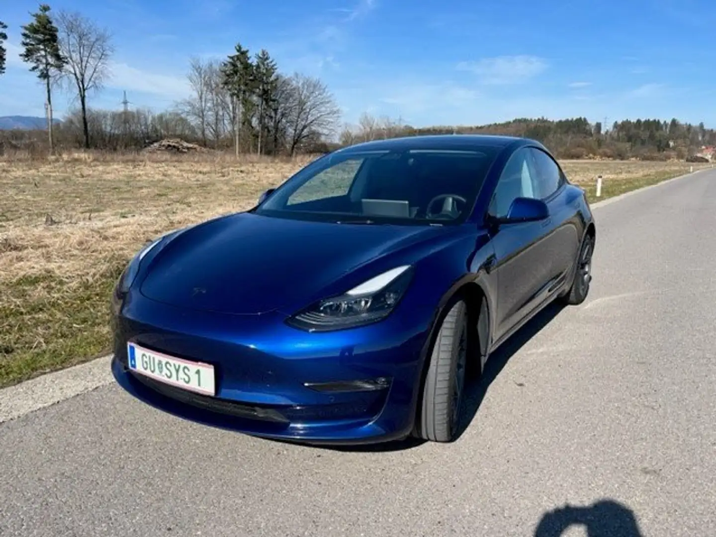 Tesla Model 3 Long range RWD Blau - 1
