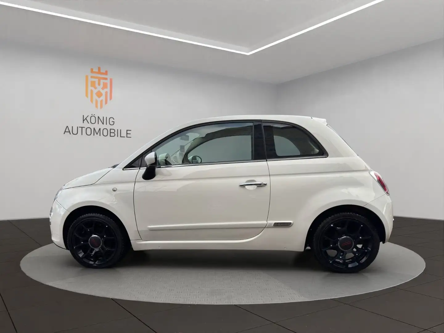 Fiat 500 /SONDERLACKIERUNG/LM/VOLLLEDER ROT Weiß - 2