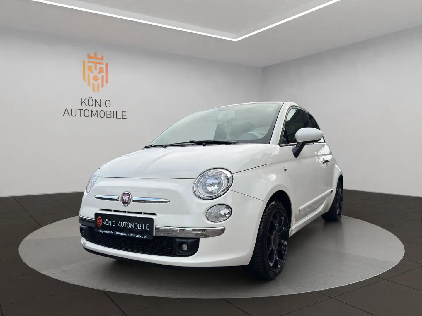 Fiat 500 /SONDERLACKIERUNG/LM/VOLLLEDER ROT Weiß - 1
