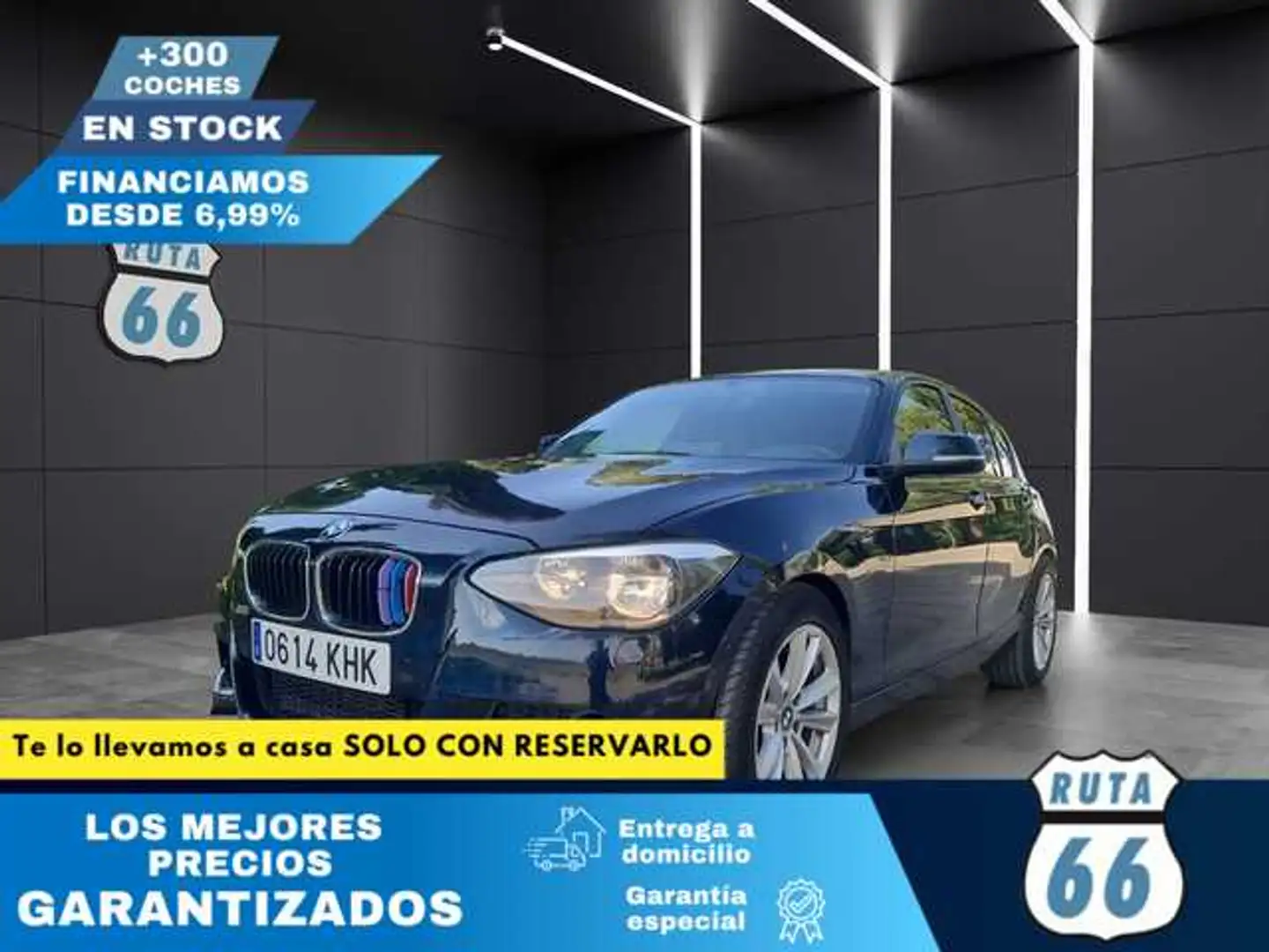 BMW 118 118d Bleu - 1