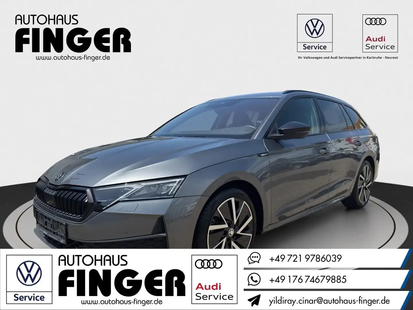 Skoda Octavia Combi 2.0 TDI DSG Sportline*AHK/ACC/Navi Grau - 1
