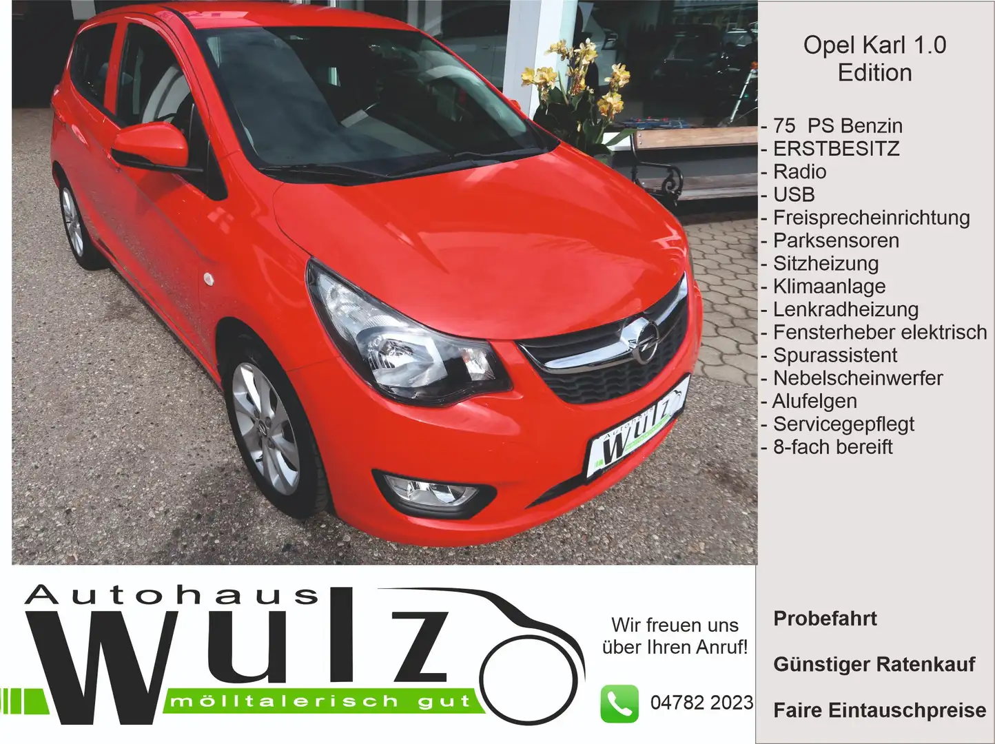 Opel Karl 1.0 Edition Rot - 1